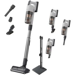 Aspirator vertical Electrolux Seria 900 EP91UB21SW, autonomie max 90 min, baterie 4,4 Ah, motor BLDC, tehnologie filtrare multi-ciclonica, stand incarcare si depozitare, perie AllFloor Power cu motor si lumina LED 360, Alb scoica