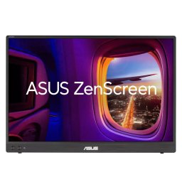 Monitor Portabil Asus ZenScreen MB16FC, 16", 40 cm, IPS, WUXGA, 1920 x 1200,USB Type-C, mini-HDMI, 16:10, 75 Hz, 5 ms, Auto Rotation, Negru