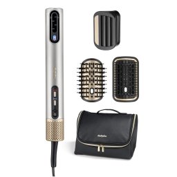 Perie de par electrica Babyliss AS6555E Bagheta de aer 3in1 pentru coafare + geanta de depozitare, 1600 W, 3 trepte de temperatura, 3 trepte de viteza, Gri-Auriu