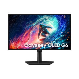Monitor Gaming OLED Samsung 27" LS27HG612SUXEN, QHD 2560 x 1440, HDMI, DisplayPort, Pivot, 240 Hz, 0.03 ms Negru