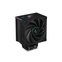 Cooler CPU Deepcool AK500S Digital negru iluminare aRGB si display, 120mm Fluid Dynamic Bearing, 68.99 CFM, 500 - 1850, Negru