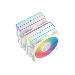 Cooler CPU DeepCool AG620 V2, iluminare aRGB, 2 x 120mm, 300 - 1950rpm. Alb