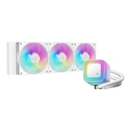 Cooler CPU Deepcool LE360 V2, aRGB, 500 - 2100 rpm, Alb