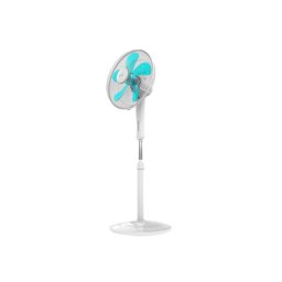 Ventilator cu picior EnergySilence 530 PowerConnected, Cecotec, 50 W, Alb-Verde