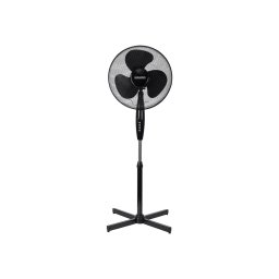 Ventilator cu picior Mesko MS 7311, diametru 40 cm, 3 setari de viteza, reglare sus-jos, baza stabila, putere 45 W, Negru
