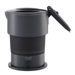 Fierbator de calatorie Adler AD 1377, 0.6 l, 600 W, Gri