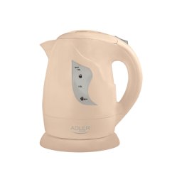 Fierbator electric Adler AD 08, 1L, 850W, cu filtru anticalcar, Bej