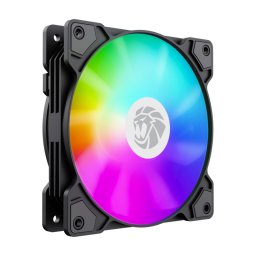 Ventilator PC Gamemax FN12A-S5, PWM, ARGB, Negru