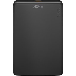 Baterie externa magnetica fara fir Goobay 70182, 5.000 mAh, 15W cu Port USB-C Negru