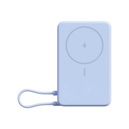 Acumulator extern magnetic cu suport incorporat Xiaomi BHR08PCGL, 10000 mAh, Cablu USB-C integrat, Albastru