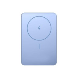 Acumulator extern Xiaomi Super Slim Magnetic BHR08POGL, 5000 mAh, Wireless 15 W, 22.5 W USB Type-C, Albastru
