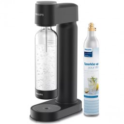 Aparat de carbonatare apa / sifon Philips GoZero ADD4901BK/10, 1 l, Reglare nivel de carbonatare, Supapa de siguranta, Negru