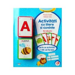 Activitati cu litere si cuvinte. Set educativ. Carte de activitati + 108 cartonase - Mirella Cerato, Roberta Fanti
