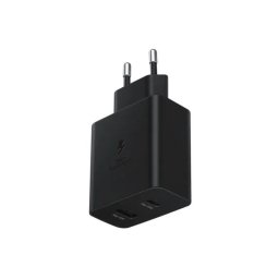 Incarcator de retea Samsung Incarcator Original Retea Super Fast Charging Dual USB Black (1xUSB-C, 1xUSB-A, 35W, fara cablu)