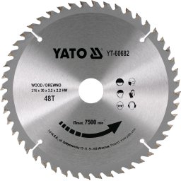 Disc circular pentru lemn 216 x 30 x 3.2 mm 48T YT-60682