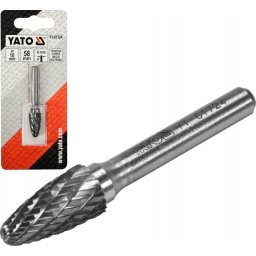 Freza din carbura pentru metal conica cu tais dublu incrucisat, prindere 6mm, dimensiune 58x10mm