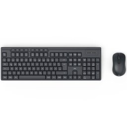 Tastatura WKM-200 set tastatura+mouse Wireless, 8 Media Keys, QWERTY, Negru