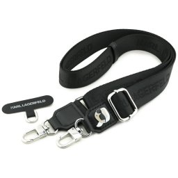 Snur telefon Karl Lagerfeld Universal Strap Tether Patch Karl Metal Logo, culoare negru