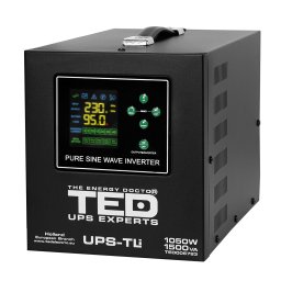 UPS 1500VA/1050W cu runtime extins LiFePO4, acumulator extern (neinclus), TED Electric TED006783