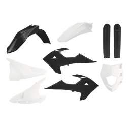 Kit plastice POLISPORT enduro Black white