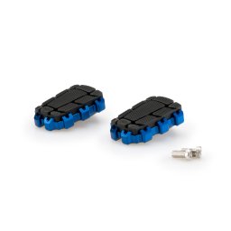 Footpegs without adapters PUIG ENDURO 2.0 Albastru with rubber