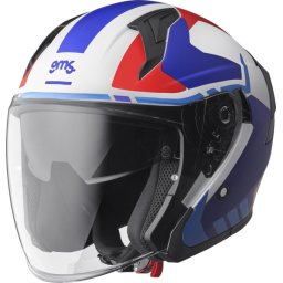 Jet helmet GMS VECTUS black matt - petrol - red L