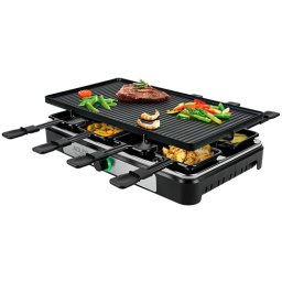 ADLER AD 6616 Raclette electric grill 1400 W negru / argint / inoxidabil oţel