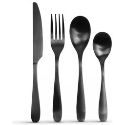 BEWELLO BW1022A tacâmuri set 16 cu părţi matt negru
