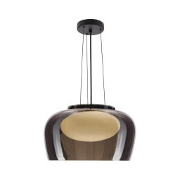 Lustră suspendată pe cablu INSIEME, 1xGX53/10W/230V, Ø 38 cm, negru fumuriu