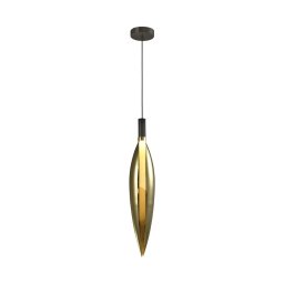 Lustră suspendată pe cablu NORDIC, 1xG9/5W/230V, negru/auriu