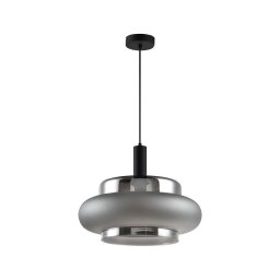 Pendul BRIZI 1xE27/40W/230V gri/fumuriu