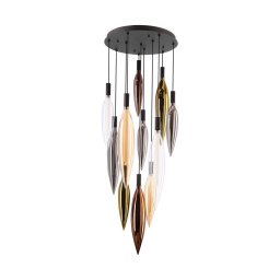 Candelabru pe cablu NORDIC, 11xG9/5W/230V, negru