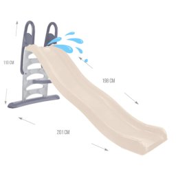 Tobogan mare mochtoys pentru copii 198 cm, mo13012 gri