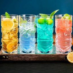 Set 4 pahare Cocktail Tiki