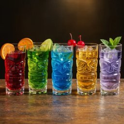 Set 6 pahare Cocktail Tiki