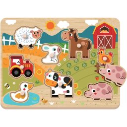 2Kids Toys Puzzle puzzle Farm 18m+ 9 buc