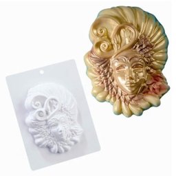 Decor Subiect 3D Masca de Carnaval 02 - Matrita Plastic Ciocolata