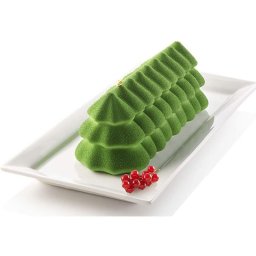 Forma Silicon 3D pentru Chec si Rulada Brad Craciun 25 x 8.9 x H 8.7 cm, 1000 ml