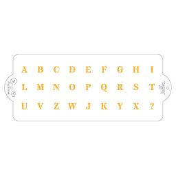 Sablon Plastic Decor Alfabet, 25 x 10 cm