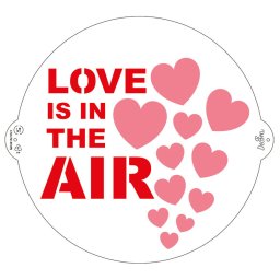 Sablon Plastic Decor Top, Model Love, O 25 cm