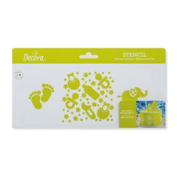 Sablon Plastic Lateral Decor Bebe, 25 x 10 cm