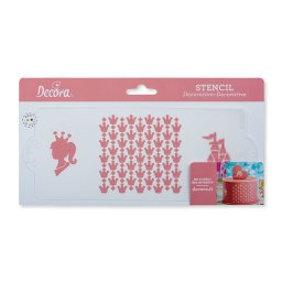 Sablon Plastic Lateral Decor Printesa, 25 x 10 cm