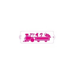 Sablon Plastic Lateral Decor Trenulet, 30 x 10 cm