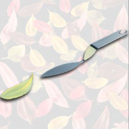 Spatula Inox Decor Ciocolata - Pene Fulgi, 12x2.4 cm