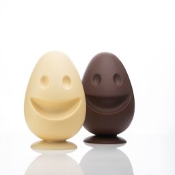 Ou Paste Happy O 14 x H 21.5 cm Set Matrite Plastic 2 Subiecte Ciocolata