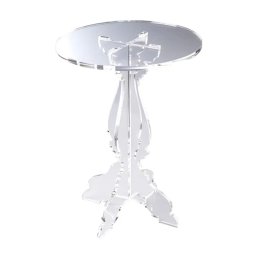 Suport Bufet Cristal Baroc, Plexiglas Transparent, O26xH35 cm
