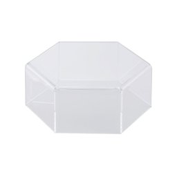 Suport Bufet Plexiglas Transparent Hexagon Mosaic O 24 x H 12.5 cm