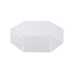 Suport Bufet Plexiglas Transparent Hexagon Mosaic O 24 x H 8.5 cm