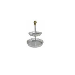Suport Bufet, Candy Bar COFFEE TIME, O 16-12 x H 23 cm, Aluminiu si Bronz