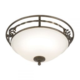 Plafonieră PEMBROKE A, negru auriu, H:16.5cm, 2 becuri, PB-F-A-BLK-GOLD